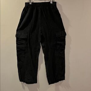 Umgee Black Cargo Pants for Women
